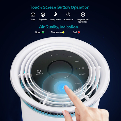 Handels-Luftfilter 24W PM2.5 fertigte Büro-Tischplattenluftreiniger besonders an