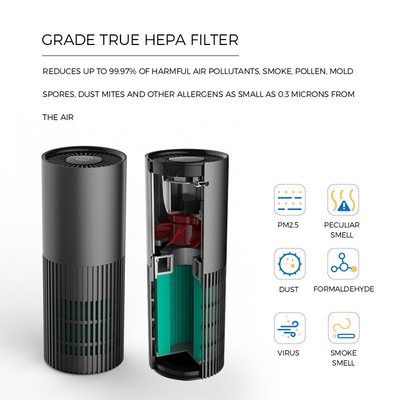 Wahrer HEPA Filter-Tischplattenluftreiniger-kaltes Kathoden-UV-Licht H13
